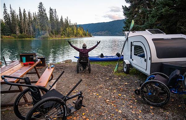 camping in wheelchair